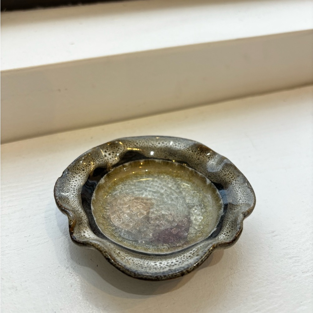 Textured Ceramic Dish